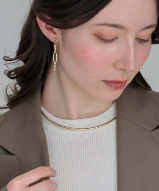 Phoebe ルーセントラインチョーカー　ゴールド/ネックレス/ネックカフ/40cm