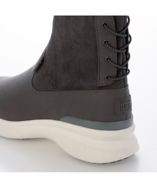 ing <ing>【レイン対応】厚底ストレッチブーツ ダークグレー