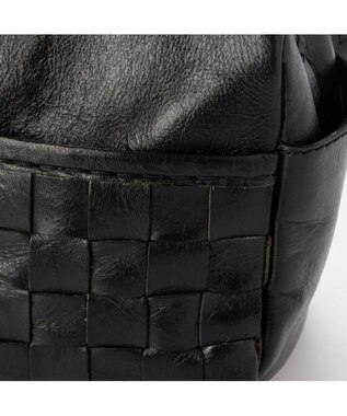 UNBILLION ピークスピーク PEAKS PEAK / 牛革レザーメッシュボディショルダー ブラック