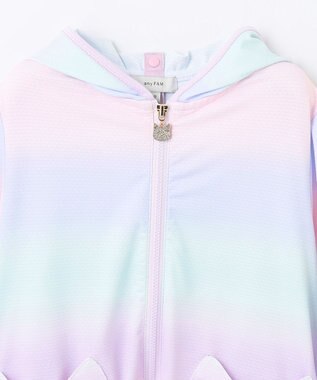 ANY KIDS サラサラ UVカット パーカー レインボー