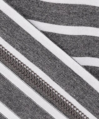 JOSEPH ABBOUD MOUNTAIN 【UNISEX】ギザンティ天竺ボーダー Tシャツ グレー系2