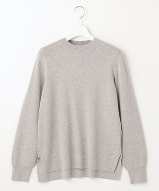 J.PRESS LADIES 【洗える】SECOND PRINCE モックネック ニット ライトグレー系