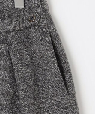 J.PRESS LADIES シルクネップ ツイード スカート ライトグレー系