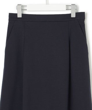 23区 【セットアップ対応/洗える】ストレッチポンチ スカート ネイビー系