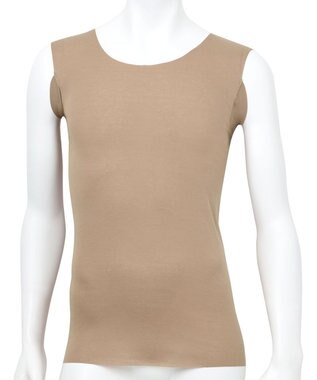 WACOAL MEN 【オーガニック綿混インナー】多機能を着る。綿の贅沢オーガニック 汗取り機能つき ノースリーブ GL5211 /ブロス バイ ワコールメン ベージュ