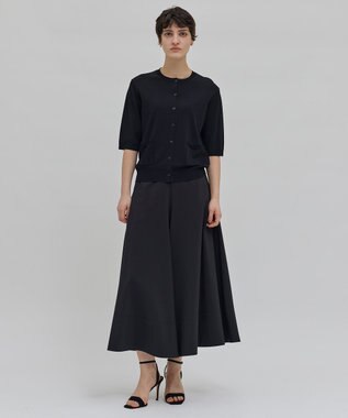 BEIGE， 【洗える】VALOIS / 半袖カーディガン Black