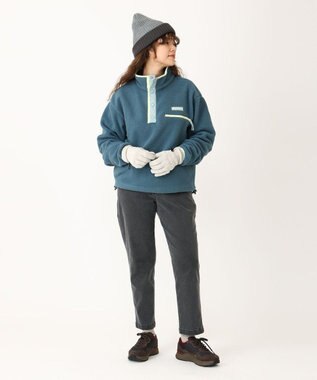 Columbia Columbia/ ウィメンズヘルベチアII クロップドハーフスナップフリース /コロンビア Everblue、 Crushed Blue、 Citron Haze