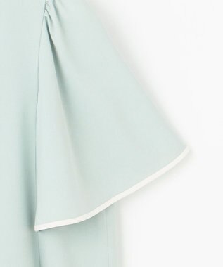 ANY SIS S 【洗える】バイカラーフレア ブラウス ミント