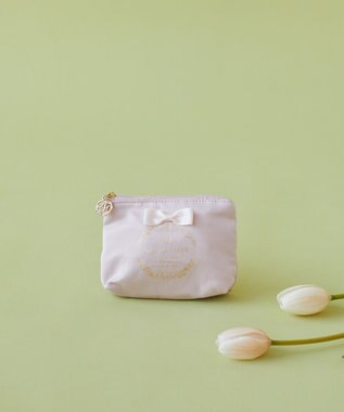 Maison de FLEUR サテンリボンティッシュケース Light Pink