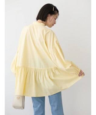 AMERICAN HOLIC サラックール／ＵＶカットティアードブラウス Light Yellow
