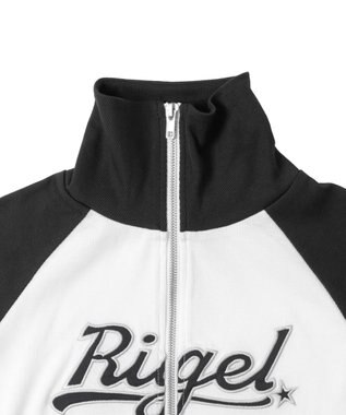 WEGO ダブルジップワッペンロゴラグランT ブラック