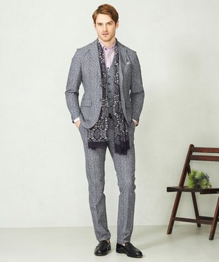 JOSEPH ABBOUD 【イージーケア・多機能】人気 ライトウェーブ ジャケット グレー系