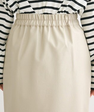 Green Parks ・ＥＬＥＮＣＡＲＥ　ＤＵＥフェイクレザーＷ－ＺＩＰスカー Ivory