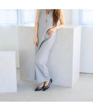 MODE ET JACOMO <carino>【レイン対応】メッシュポインテッドトゥパンプス ブラック