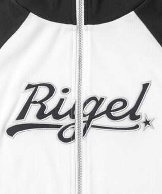 WEGO ダブルジップワッペンロゴラグランT ブラック