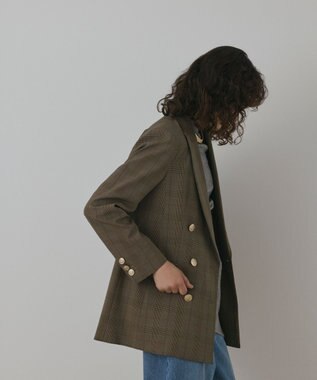 GRACE CONTINENTAL バックベンツダブルジャケット マルチ