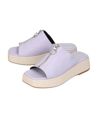 earth music&ecology ＯＲｉｅｎｔａｌＴＲａｆｆｉｃ　フロントジップサンダル Black