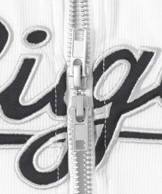 WEGO ダブルジップワッペンロゴラグランT ブラック