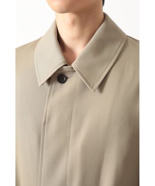 DAKS ウールギャバジン オーバーサイズステンカラーコート キャメル