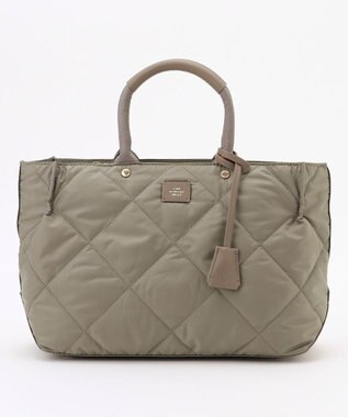 J.PRESS LADIES 【2way】ボンディングキルト トート バッグ モカ系
