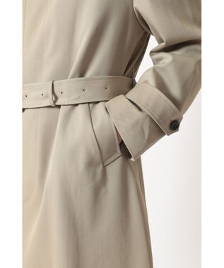 DAKS ウールギャバジン オーバーサイズステンカラーコート キャメル