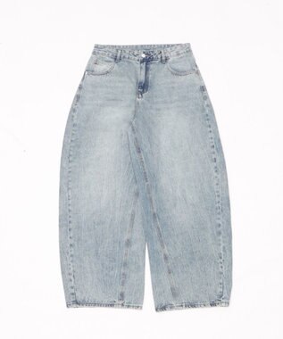 WEGO ラインストーンbackロゴデニム デニム淡色