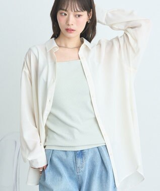 earth music&ecology シアーシャツ Off White