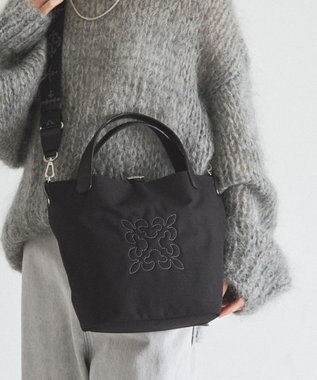 russet 《WEB限定》コーデュラナイロン2WAYミニトートバッグ(CE-1673-WEB) Black