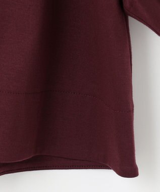 自由区 ナノシアースムース 袖デザイン カットソー ワイン系