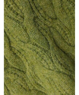 Green Parks armonia. ケーブルニットプルオーバー Light Green