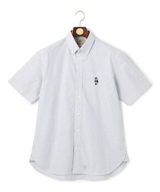 J.PRESS MEN 新デザイン【BULLDOG BOY】オックスフォード 半袖シャツ / B.D. ネイビー系1