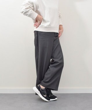 Bridget Birkin 【PARADIS COULEUR】異素材コンビレースアップスニーカー ブラックコンビ