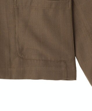 CRAFT STANDARD BOUTIQUE リネンライクオーバーサイズジャケット Brown