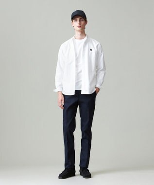 J.PRESS MEN 【大人気バックブル】バンドカラー オックスフォードガーメントダイシャツ ホワイト系