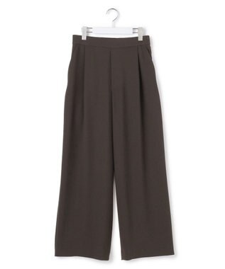 23区 【WEB&一部店舗限定】ストレッチジョーゼット ワイドパンツ ダークブラウン系