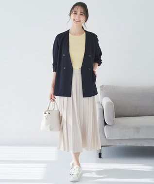 ANY SIS 【洗える】コクーンスリーブ ニット イエロー