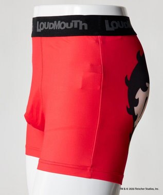 FILA GOLF／marie claire 【LOUDMOUTH×Betty Boop™】メンズ ボクサーパンツ Red