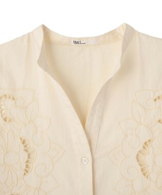CRAFT STANDARD BOUTIQUE インド製 カットワークシシュウワンピース Natural