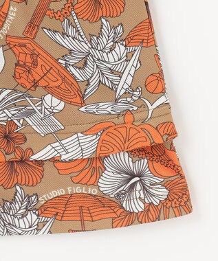 23区GOLF 【WOMEN】STUDIO FIGLIO アロハ総柄 スカート オレンジ系5
