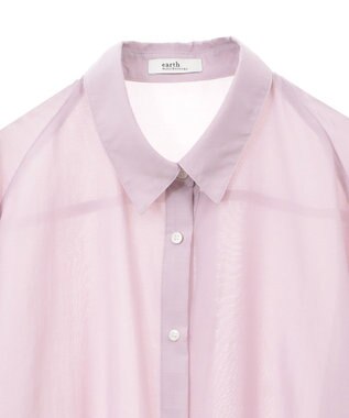 earth music&ecology シアーシャツ Pink