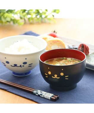 Mother garden しろたん 汁椀 顔ぼん《大》 400mL -