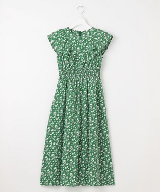 Feroux 【美人百花7月号掲載】フラワープリント ワンピース グリーン系9