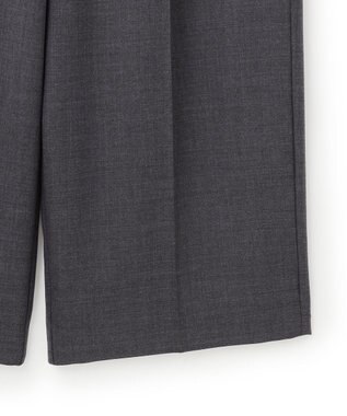 23区 【滝沢眞規子さん着用/VERY掲載/洗える】TWビエラ タック ワイド パンツ グレー系