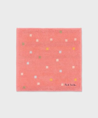 Paul Smith Watercolor Squares ハンカチ ピンク