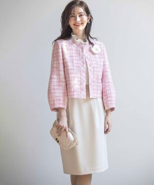 組曲 S 【KUMIKYOKU NAVY】コンフォータブルドレープ コクーンスカート アイボリー系