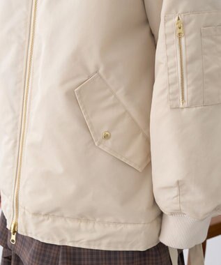 earth music&ecology リバーシブルMA-1 Light Beige