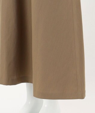 23区 【エステータ】ウールリネン 半袖フレアワンピース カーキ系