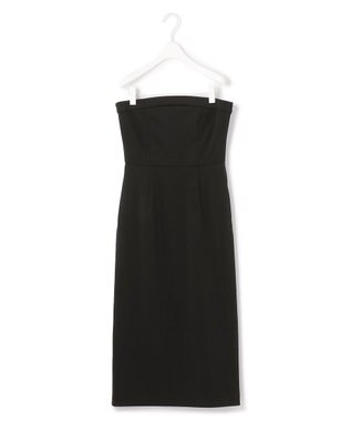 ICB 【洗える】ミリオーネダンボールニット ベアトップワンピース ブラック系