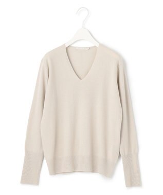 ICB 【人気のため新色追加・WEB限定カラーあり】ソフトウールハイゲージ Vネックニット トープ系