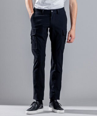 JOSEPH HOMME ソフトヘリンボンストレッチ / CIGAR CARGO ネイビー系